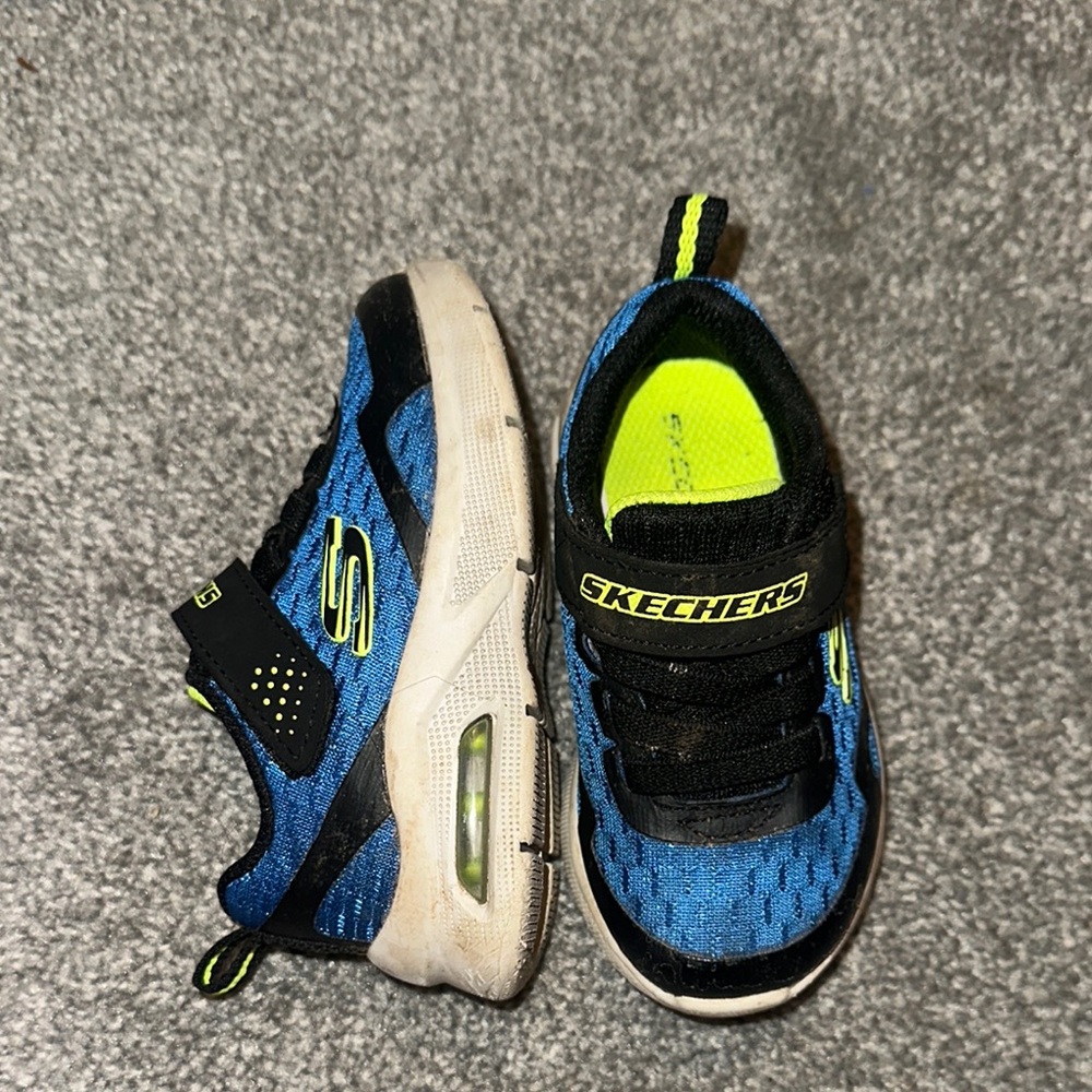 Skechers Kids Blue and Black Sneakers